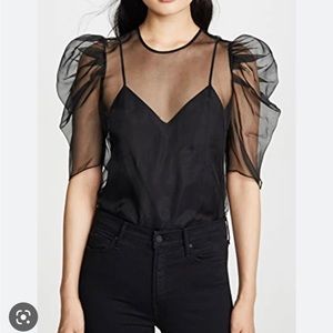 Cinq a Sept Erin Organza Top